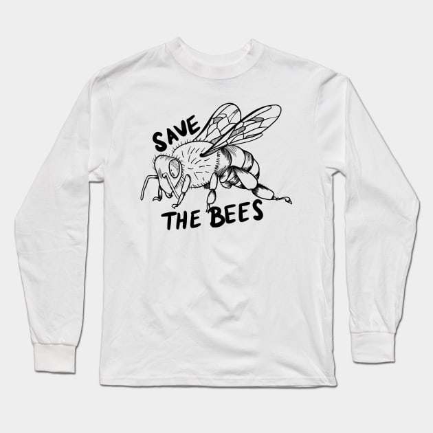 Save the bees Long Sleeve T-Shirt by Arlae Design Co